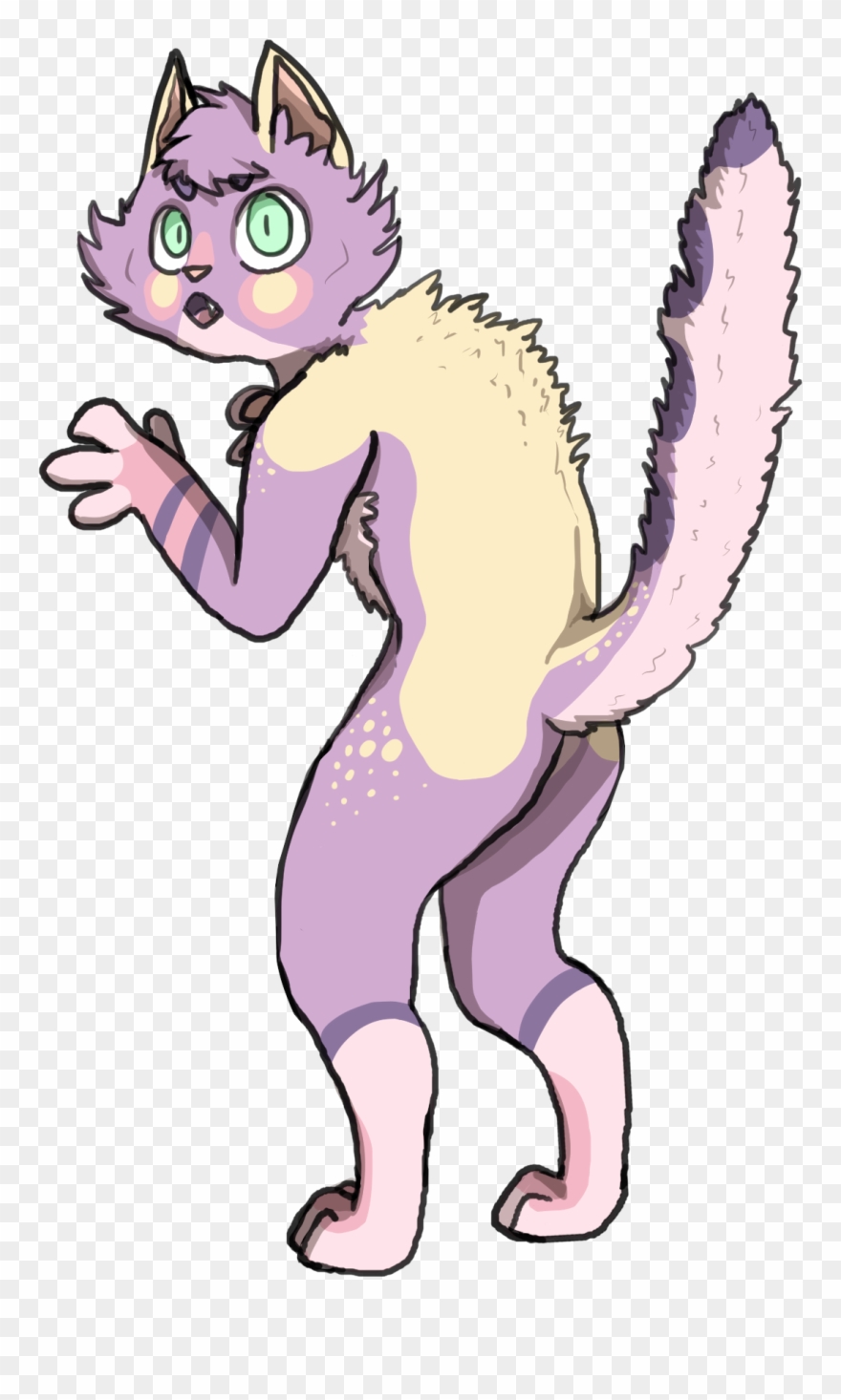 Finished Shy Cat Commission Clipart