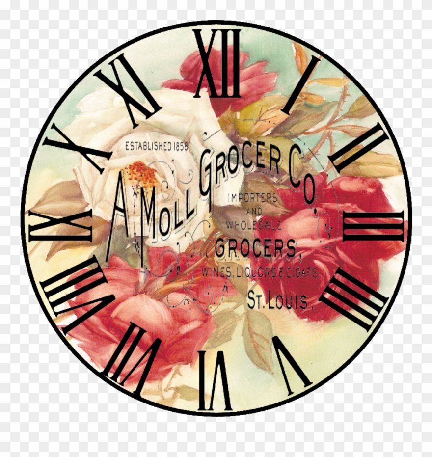 Free Vintage Clock Clipart