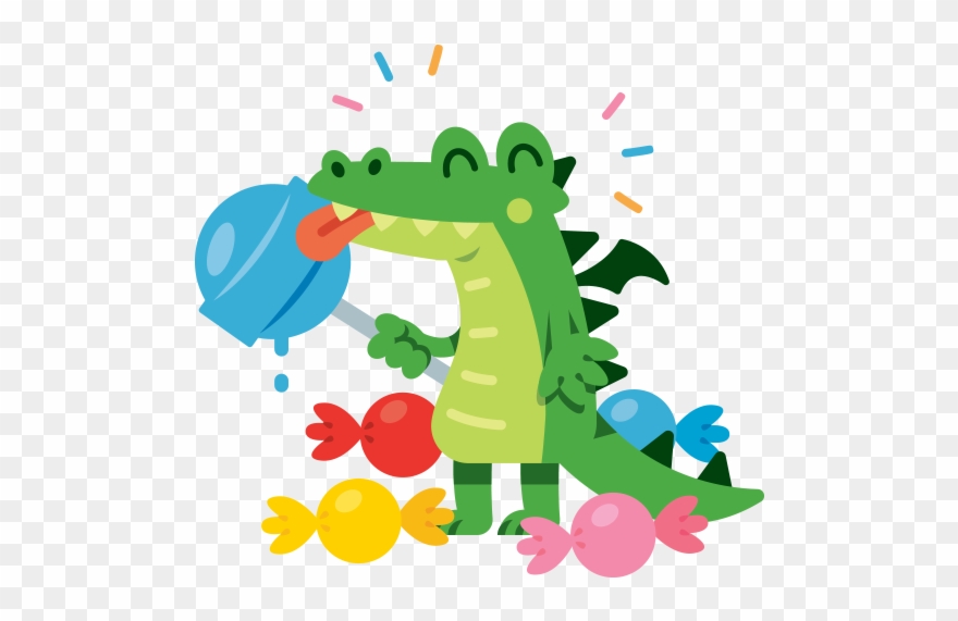 Cute Lollipop Dragon Clipart