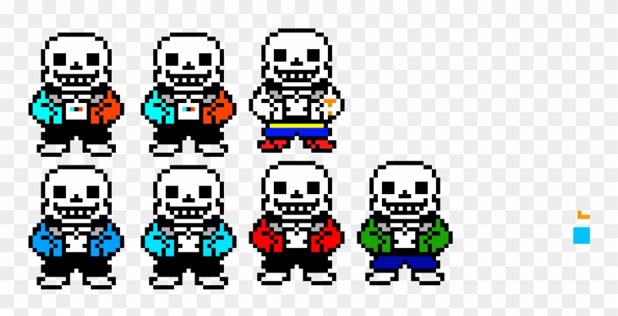 Sans Palette Swap Clipart