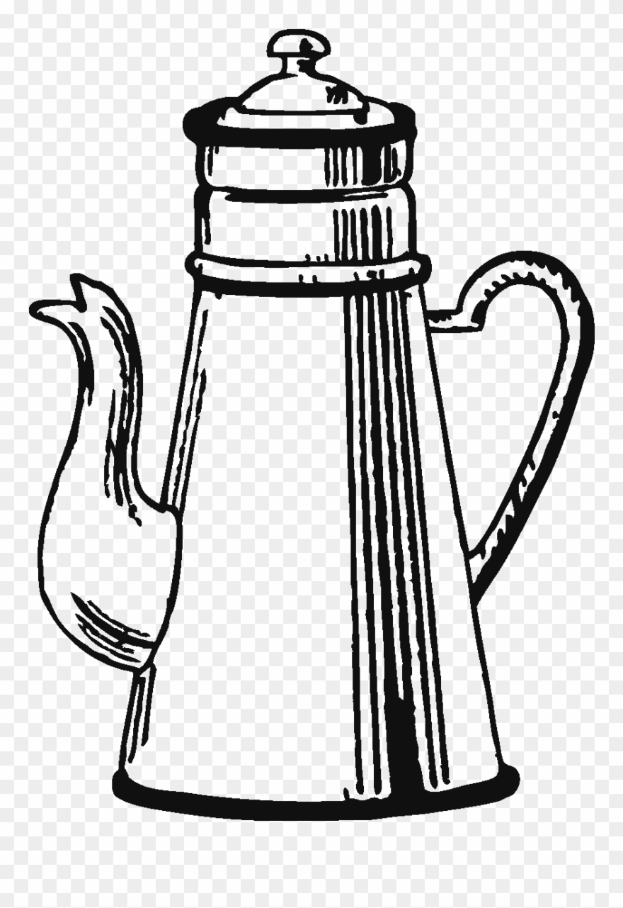Sticker Déco Cafetière Pas Cher Clipart