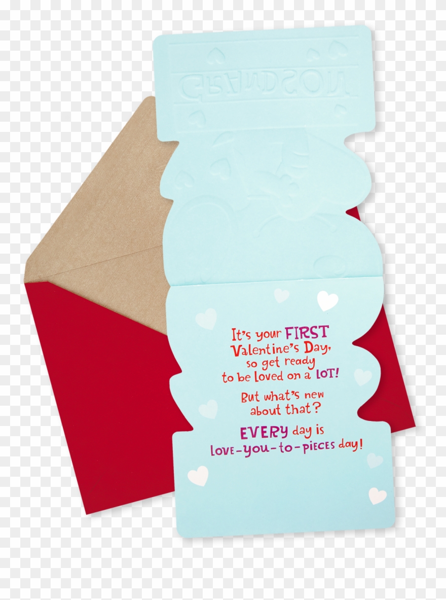 Peanuts® Snoopy On Doghouse First Valentine's Day Card Clipart