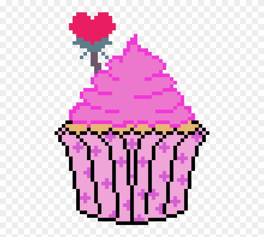 Valentine's Day Cupcake Completed Clipart