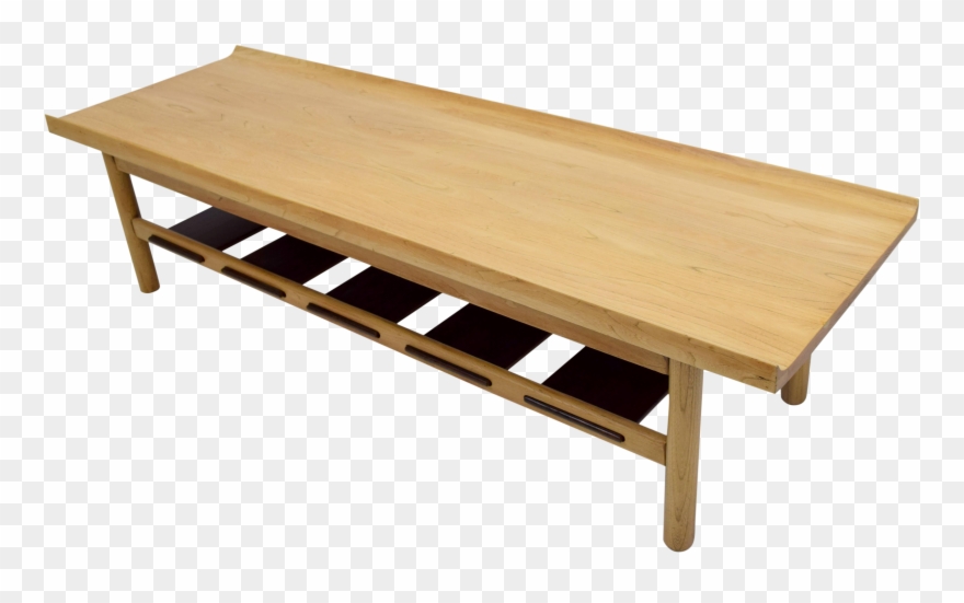 Excellent Lawrence Peabody Bleached Walnut Coffee Table Clipart