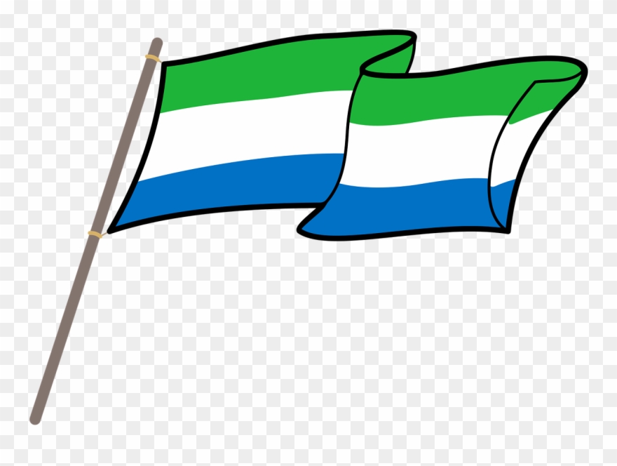 Sierra Leone Flag Graphics Clipart