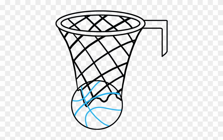 How To Draw Basketball Hoop Clipart