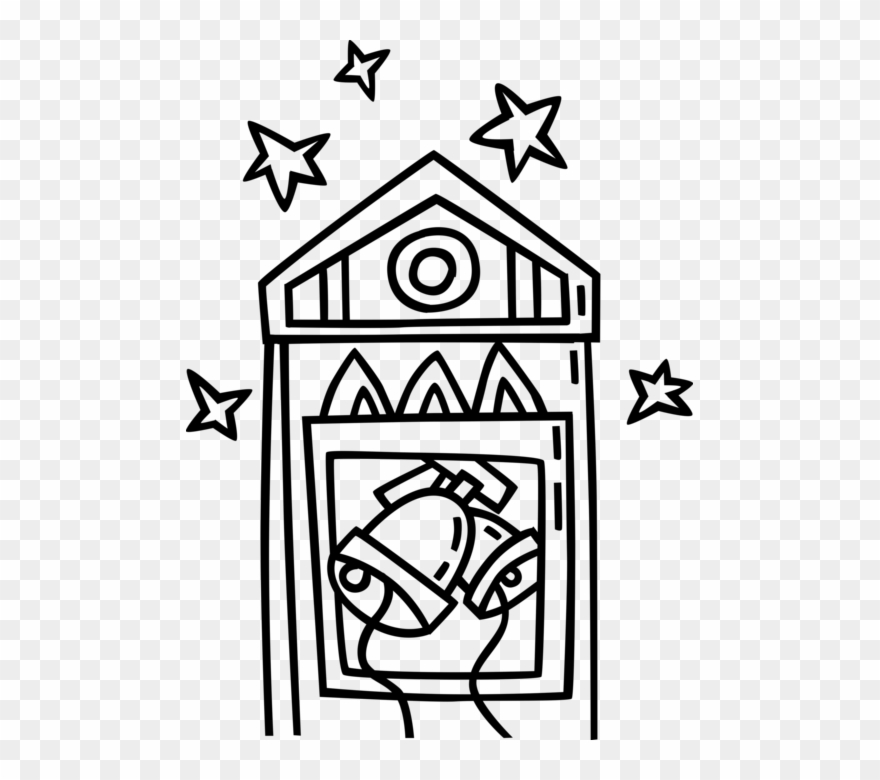 Church Bells Ring Greetings Clipart