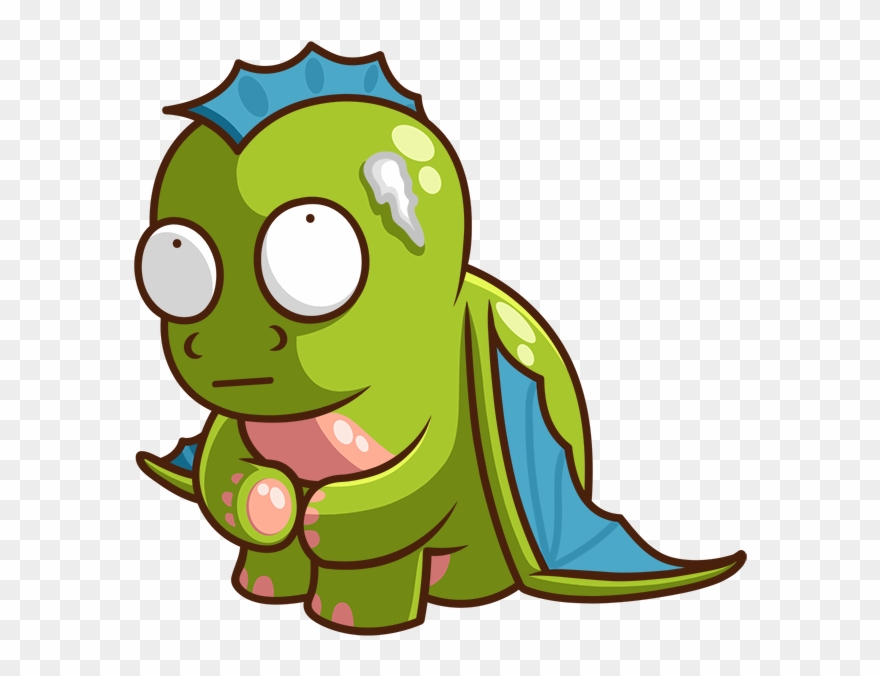 Sparky The Dragon Messages Sticker-2 Clipart
