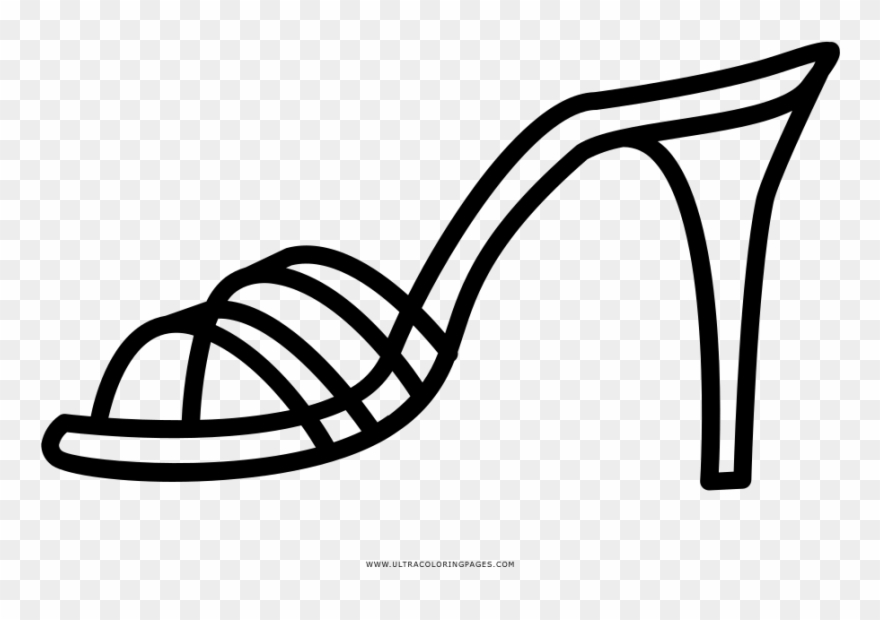 Heel Coloring Page Clipart