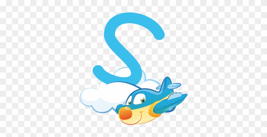 S Clouds Wall Adhesive Letter Clipart