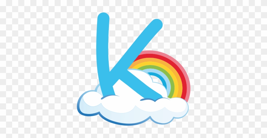 K Clouds Wall Adhesive Letter Clipart