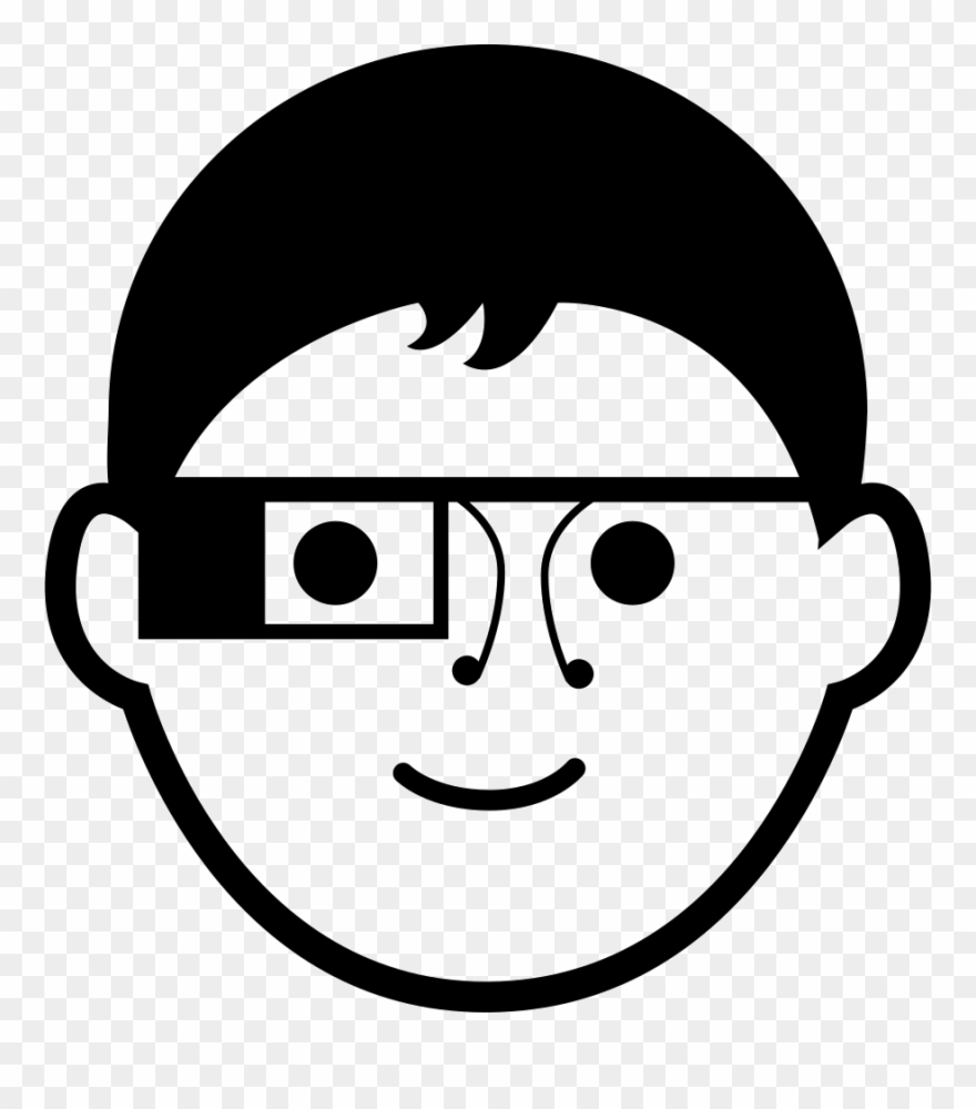 Boy With Google Glasses Comments Clipart