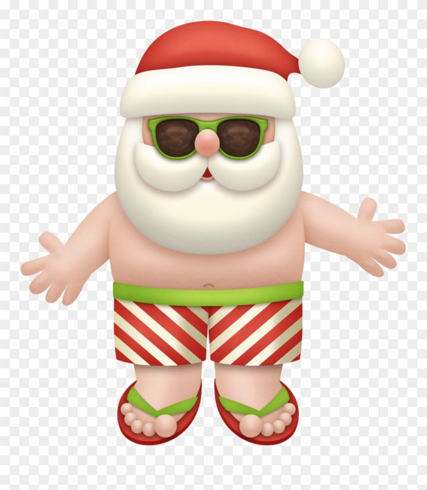 Beach Christmas Cliparts Free Clip Art Carwad Net - Png Download