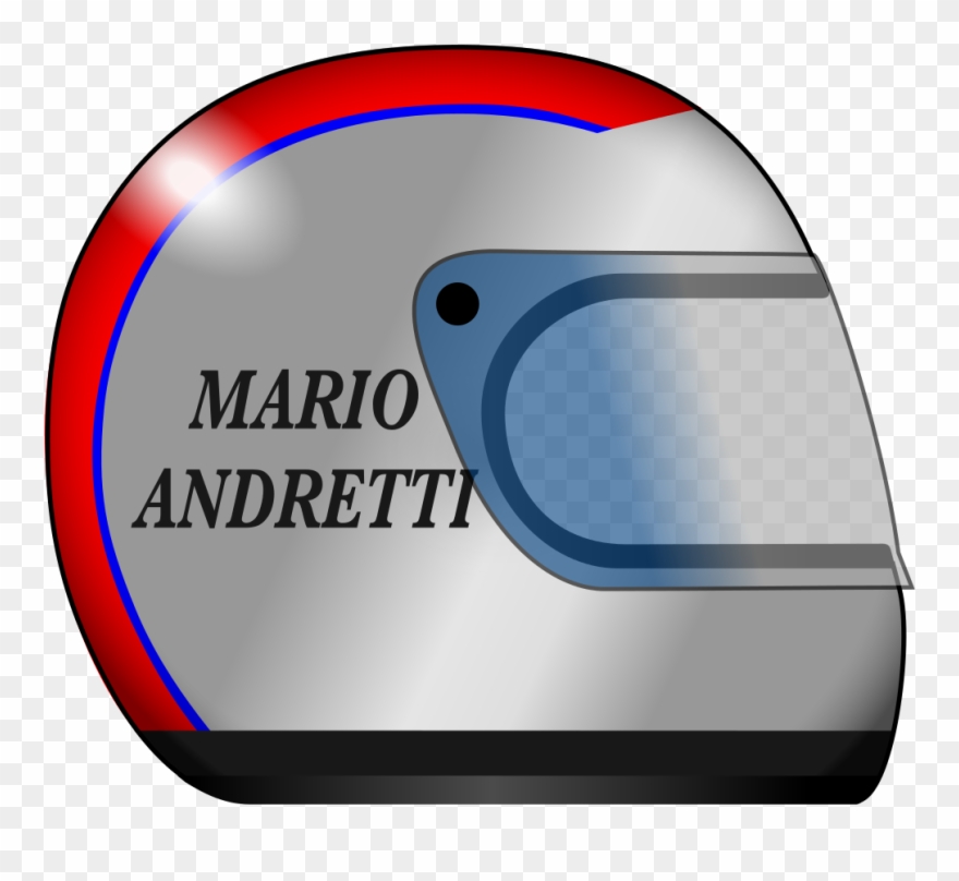Helmet Integral Mario Andretti Clipart