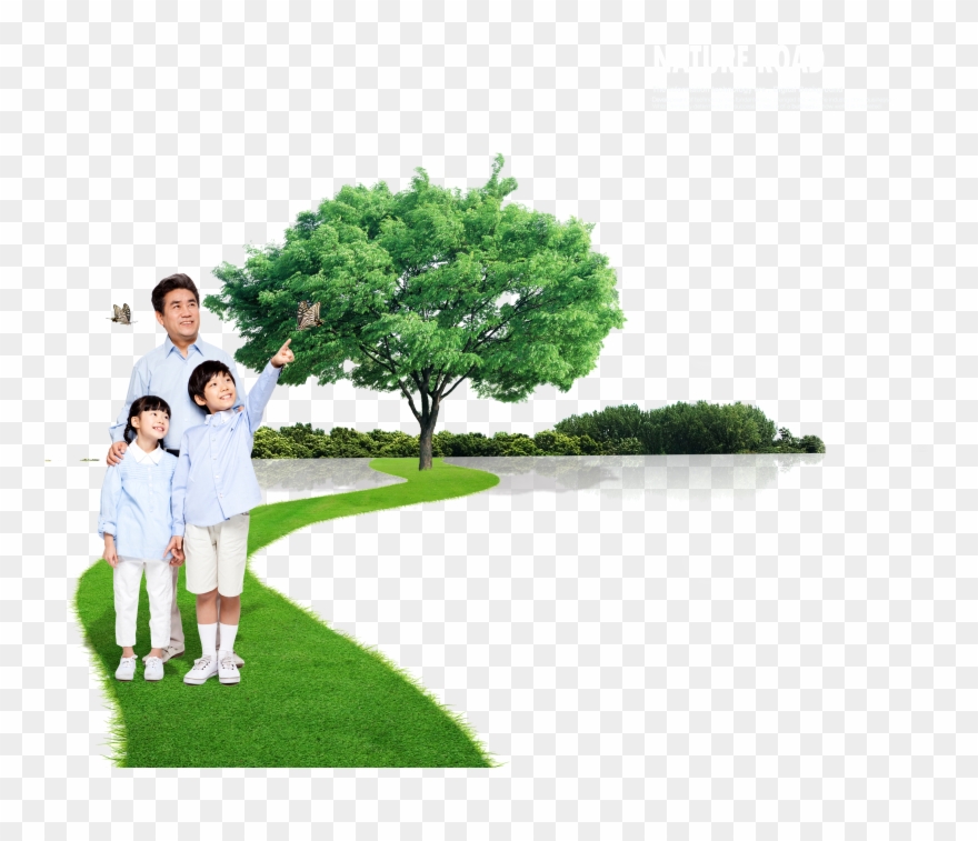 Family Environmental Protection Technology Clipart