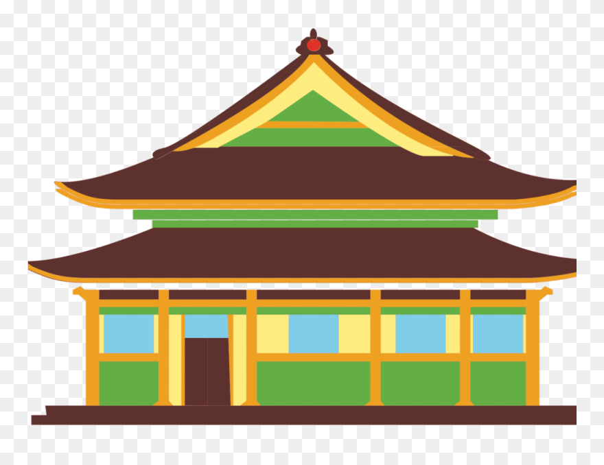 Clip Art Chinese Building Clipart - Png Download