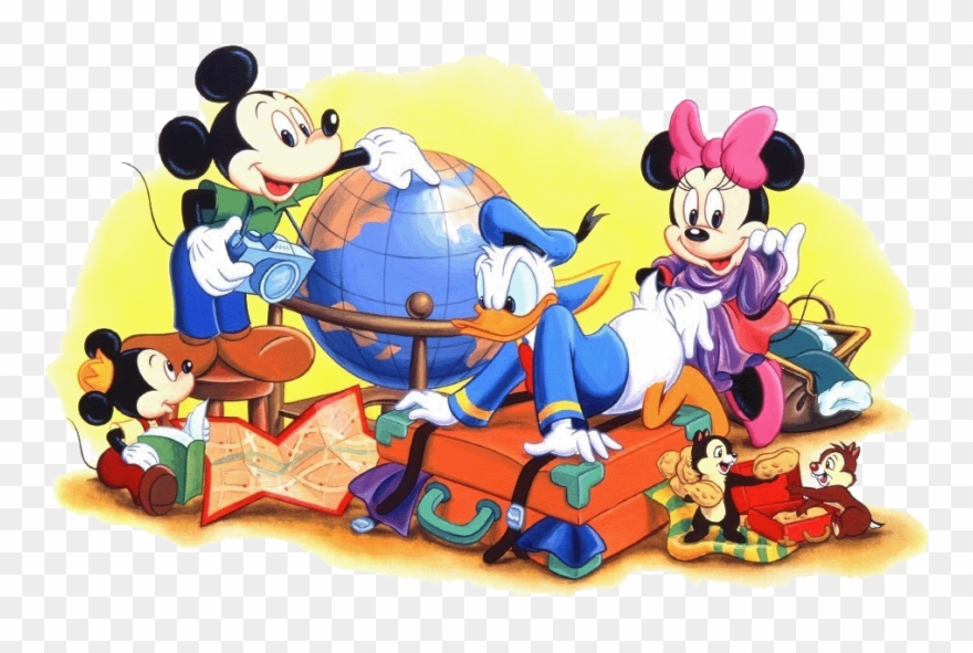Mickey Pals Gang Travel Clipart
