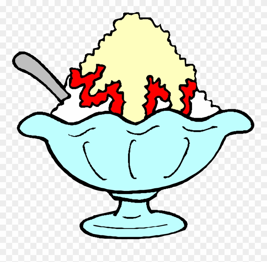 Ice Cream Sundae Bowl Template Ice Cream Sunda Clipart