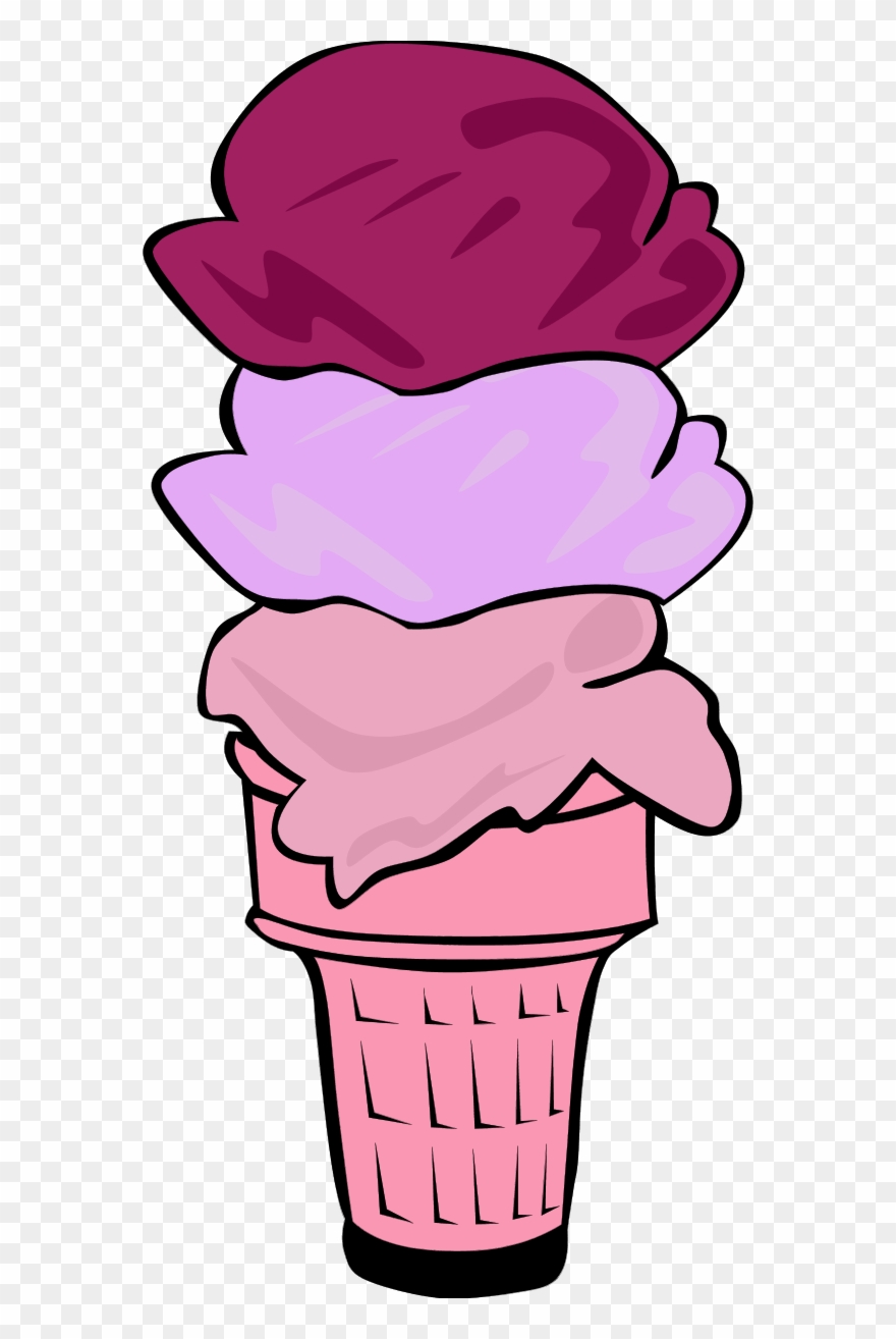 Vanilla Chocolate Ice Cream Cone Clipart
