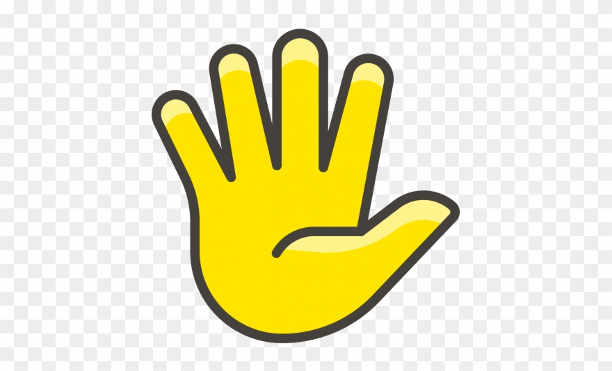 Hand With Fingers Splayed Emoji Clipart