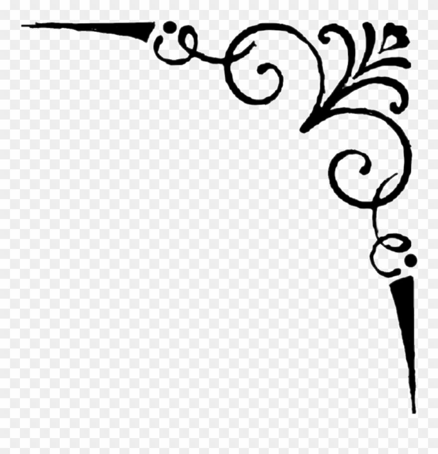 Corner Filigree Png Clipart
