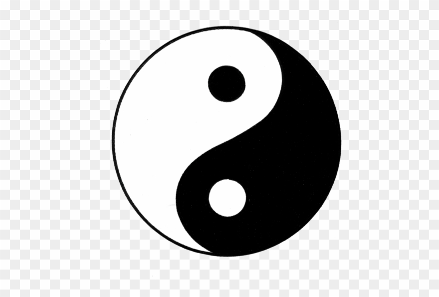 1211 Yin Yang Patch 10" Clipart