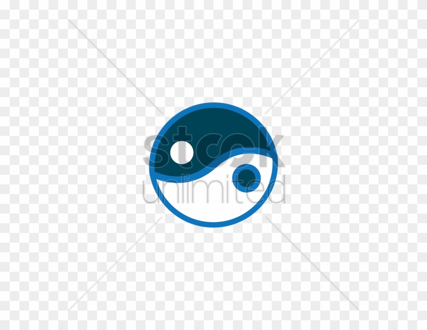 Yin Yang Ball V矢量图形 Clipart