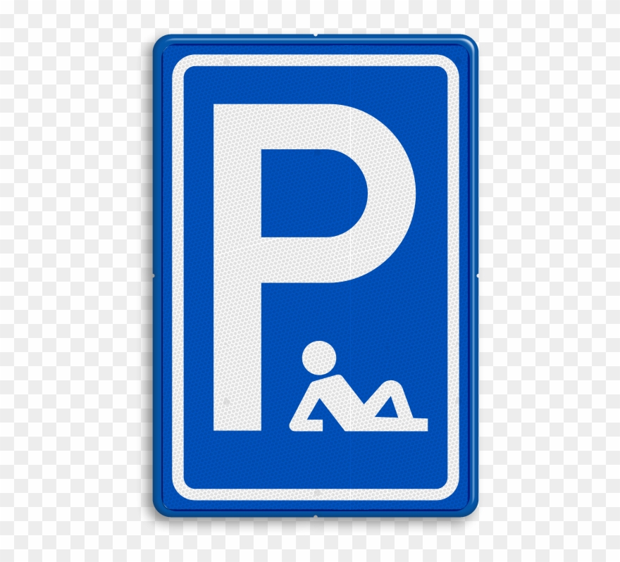 Verkeersbord Met Pensioen P Rustplaats Grappige Clipart