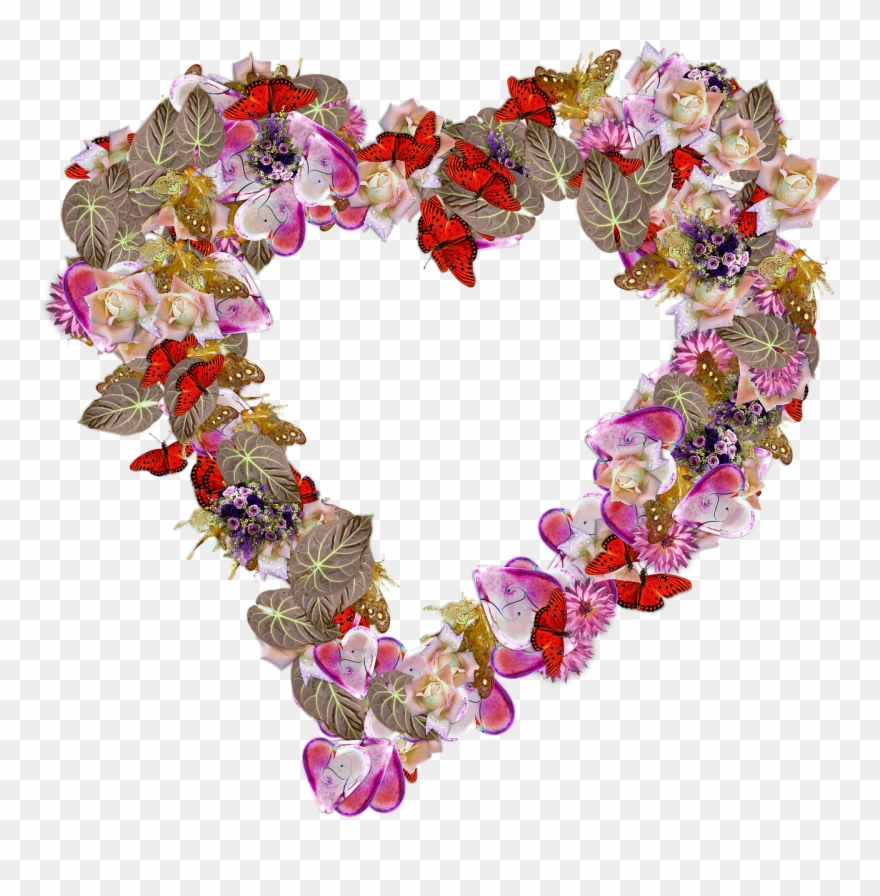 Heart Flowers Png Love Png Image Clipart
