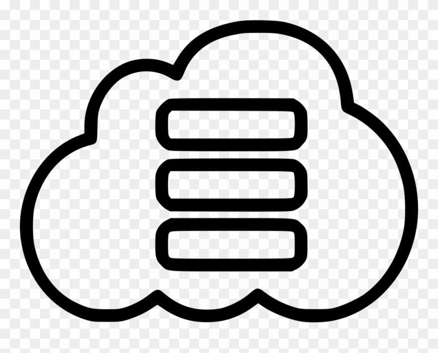 Cloud Database Comments Clipart