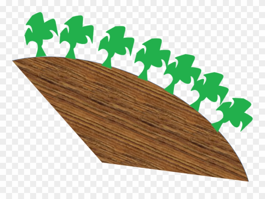 Image Of Many Trees On Slope Clipart