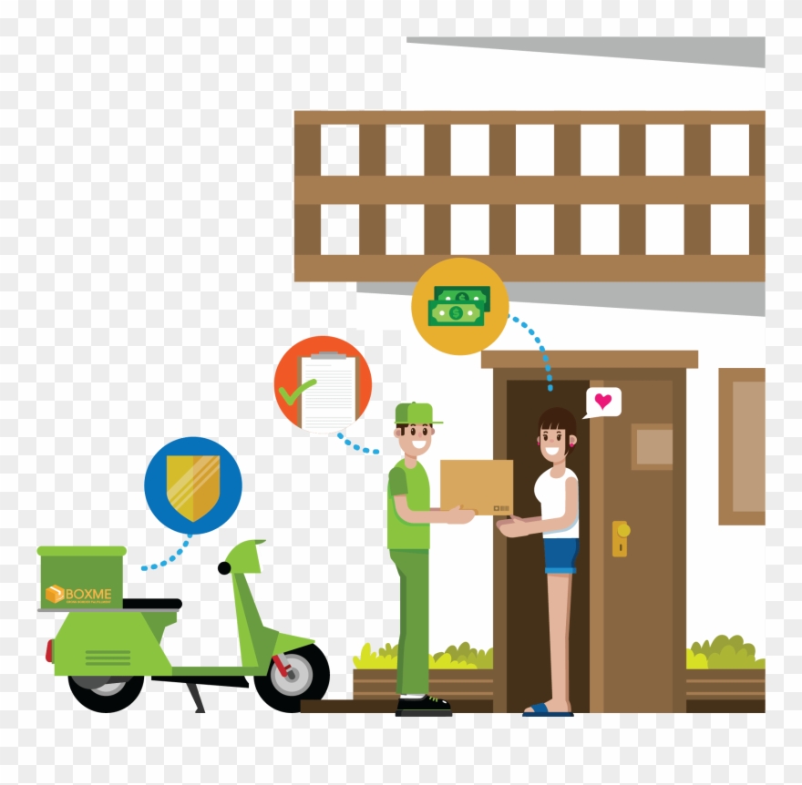 Last-mile Delivery Has Never Been This Easy Clipart