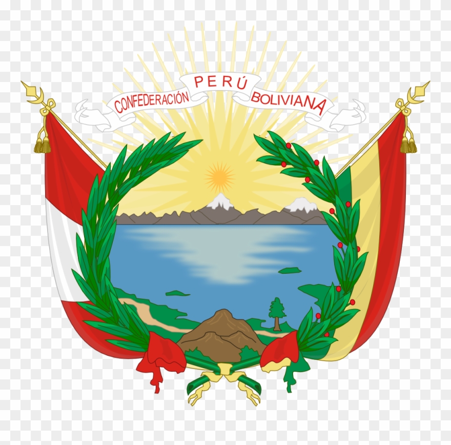 Emblem Of Peru Bolivian Confederation Clipart