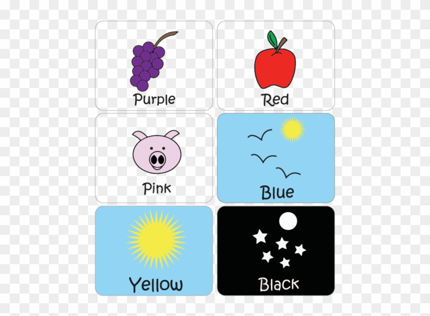 Learning Colors Flashcards Kidspressmagazine Clipart