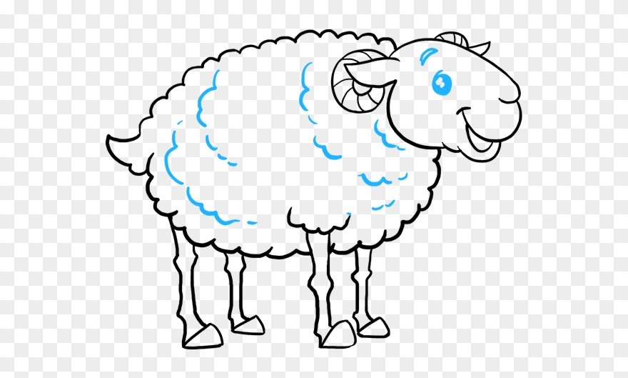 How To Draw Sheep Clipart