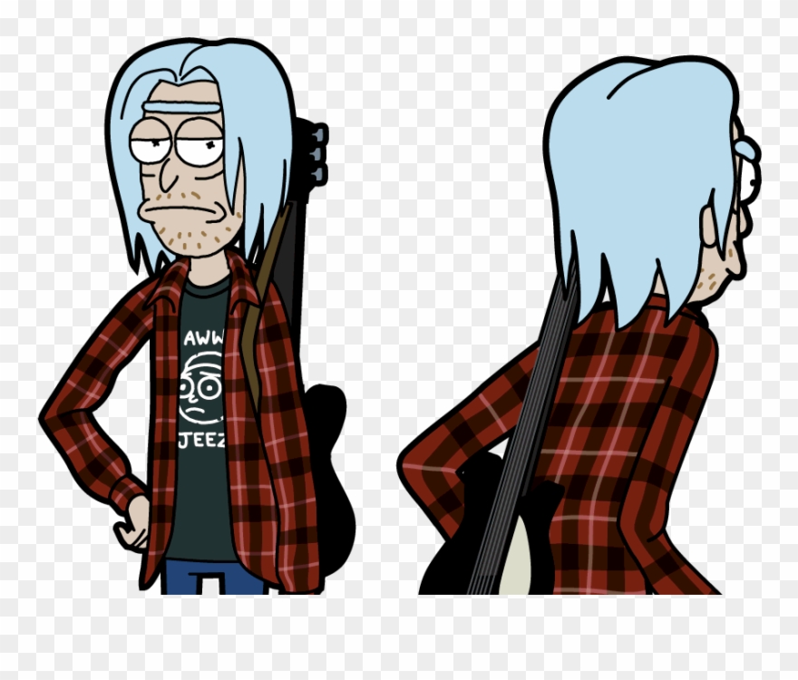 John Rick - Rick Zarchez - Dude Rick - Vaporwave Rick Clipart