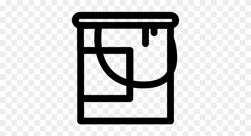 Paint Bucket Rubber Stamp Clipart