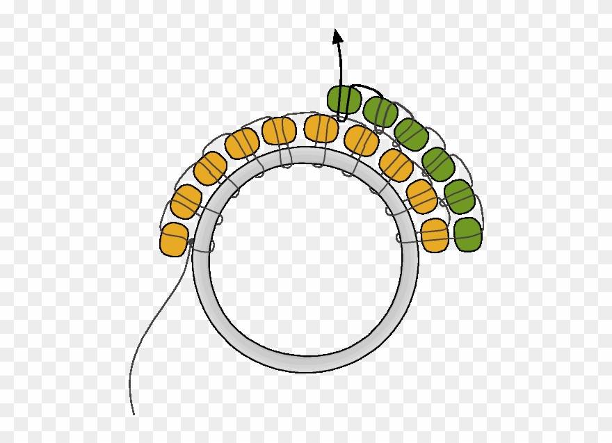 Brick Stitch On A Component Clipart