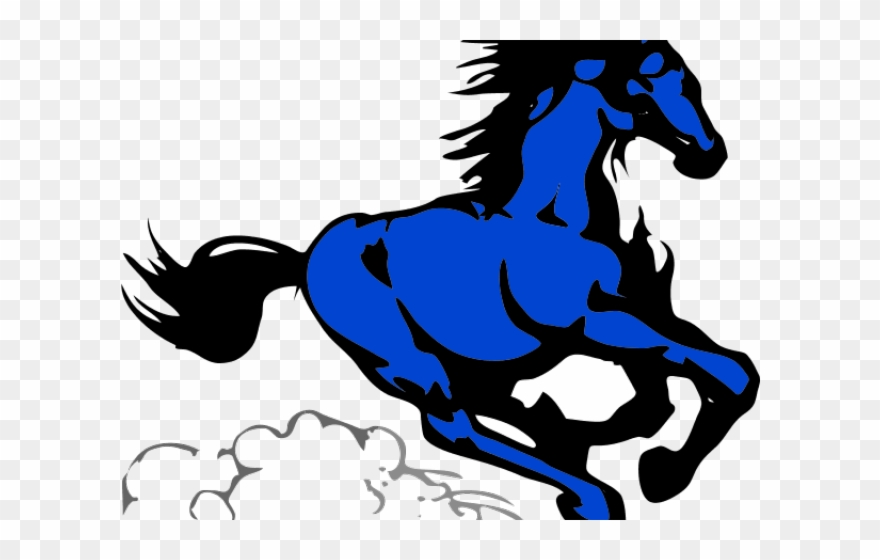 Mustang Clipart Running Pony - Png Download