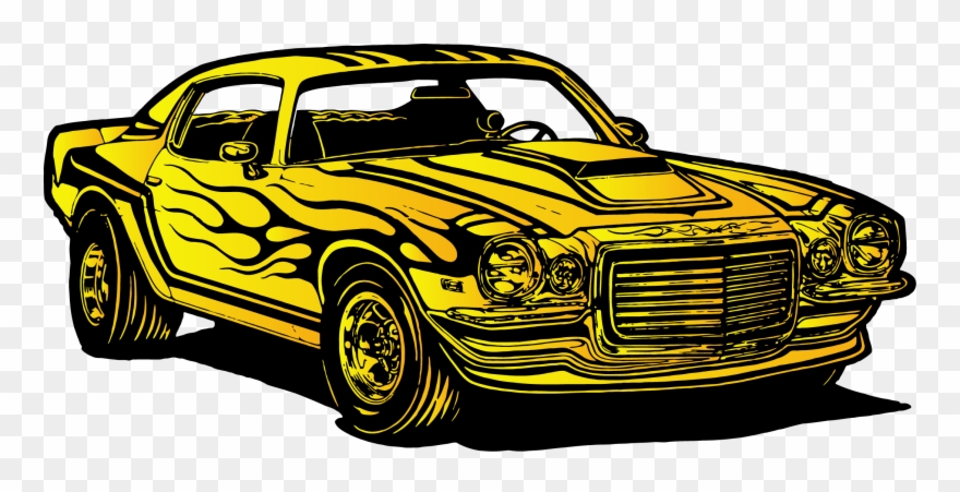 Mustang Clipart Yellow Mustang - Png Download