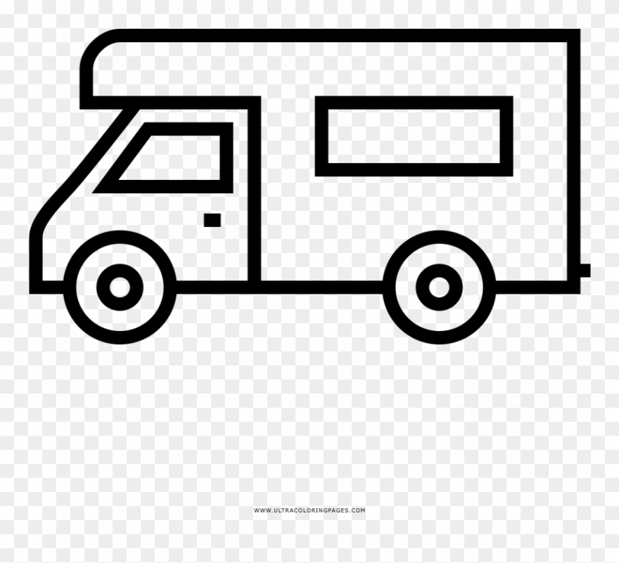Recreational Vehicle Coloring Page Clipart
