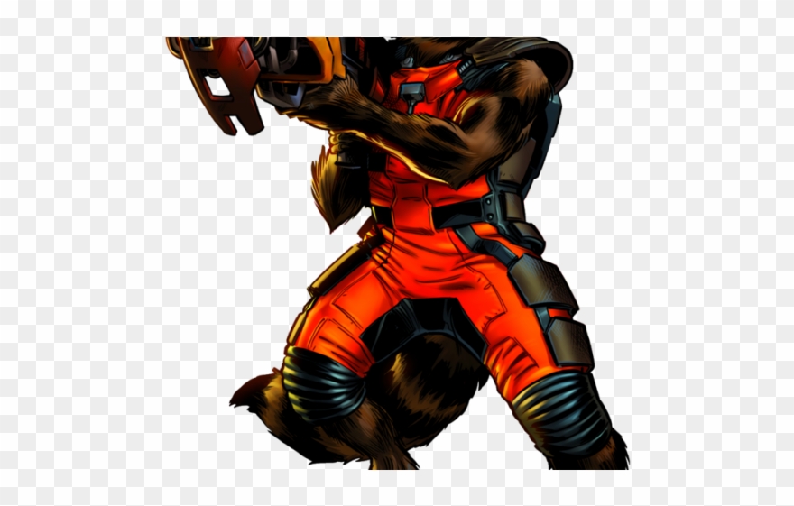 Rocket Raccoon Clipart Transparent - Png Download