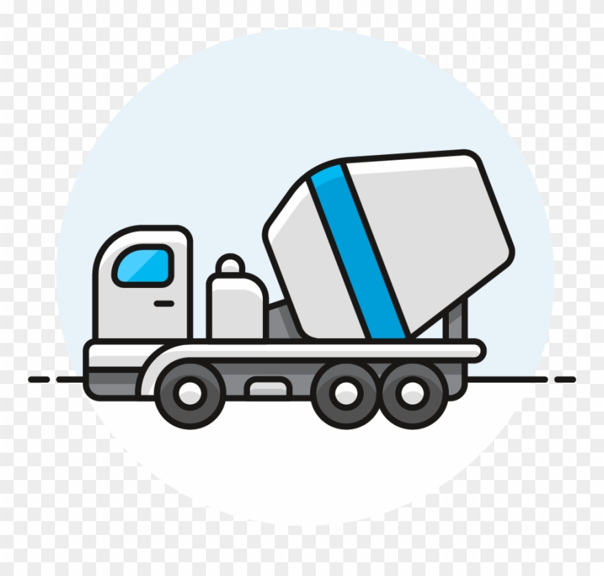 41 Cement Mixer Truck Clipart