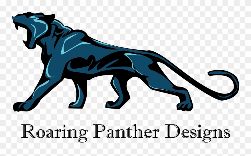 Drawing Panther Roaring Clipart