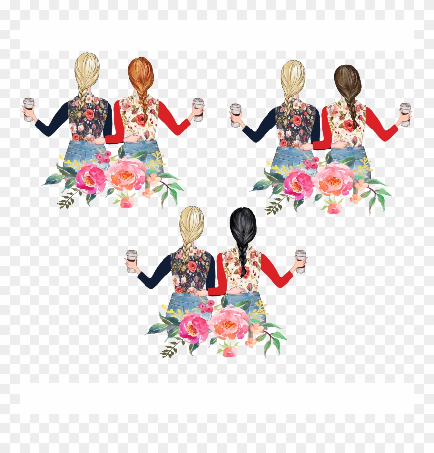 Blonde Bff Design Clipart