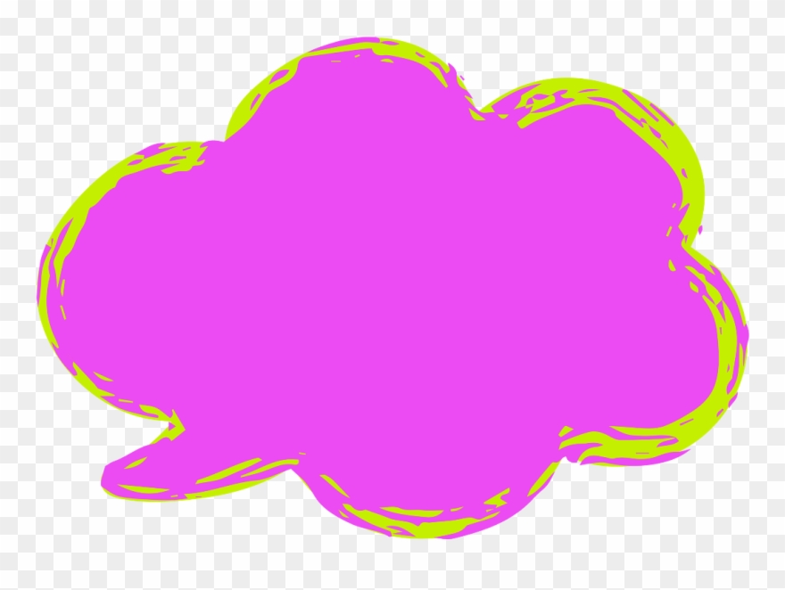 Ftestickers Clipart Callout Thoughtcloud - Png Download
