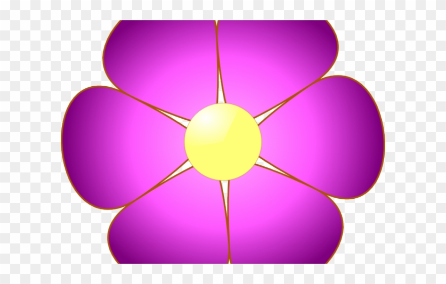 Purple Rose Clipart Single - Png Download