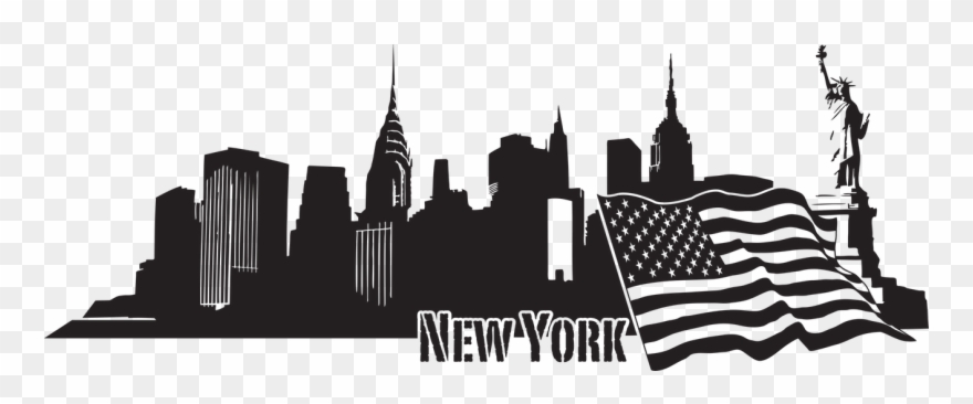 New York Skyline Wall Decal Clipart
