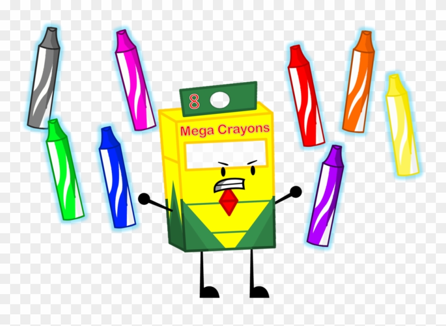 Crayons Clipart Box - Png Download