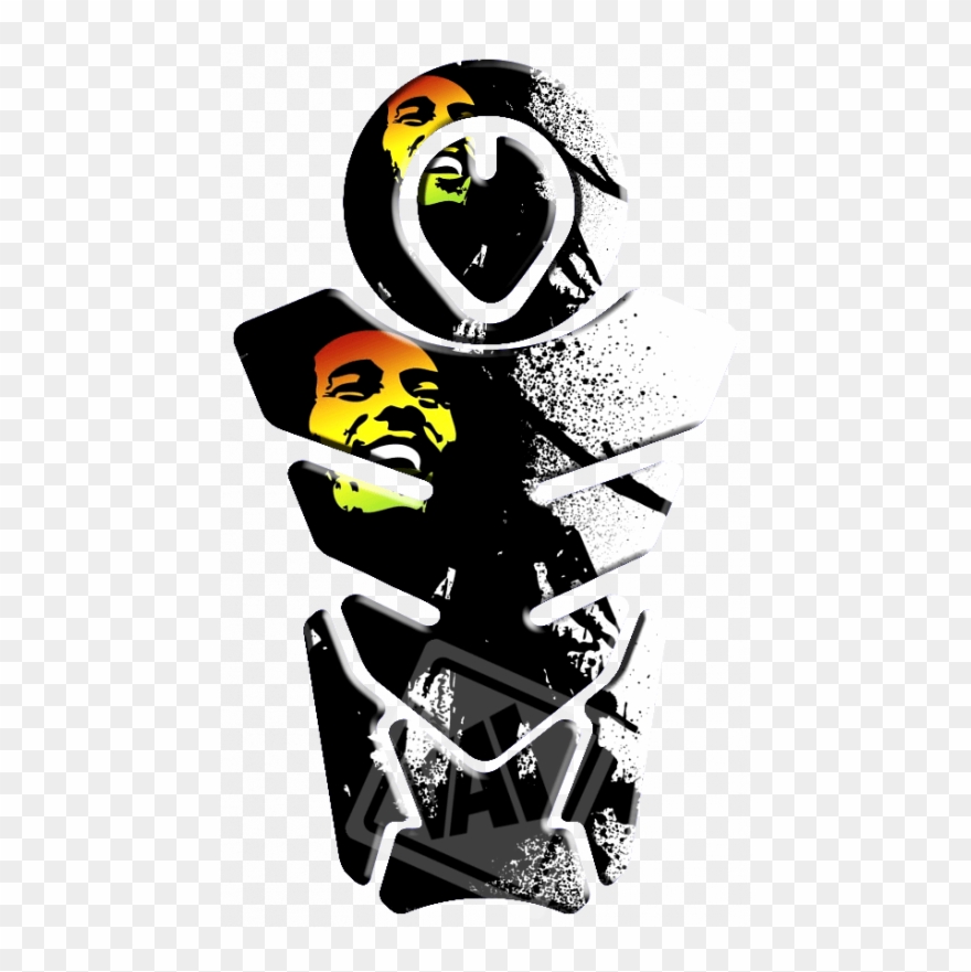 Adesivo Protetor De Tanque E Bocal Bob Marley Clipart
